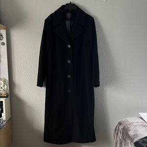 Anne Klein Black Long Coat